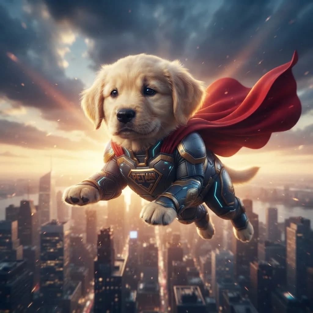 Golden Retriever AI Portraits — 6 American Culture Styles