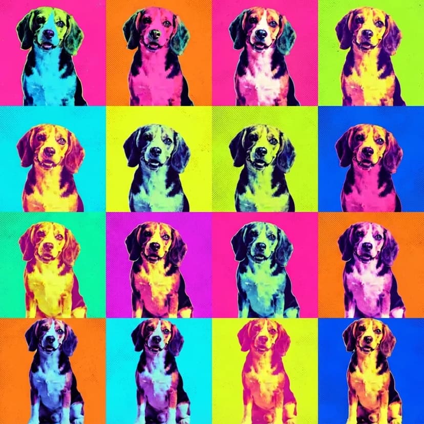 beagle Pop Art Result