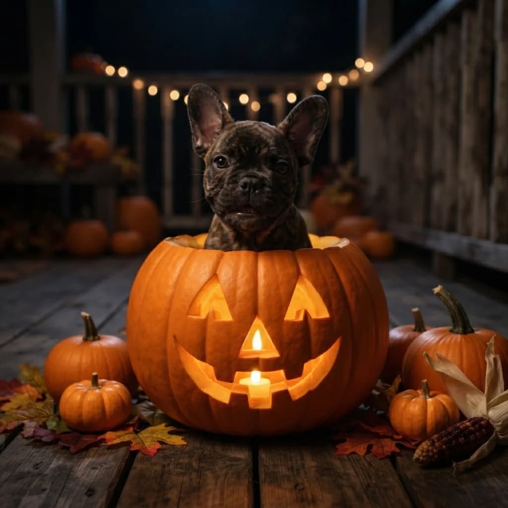 Jack-O-Lantern Pet Portrait