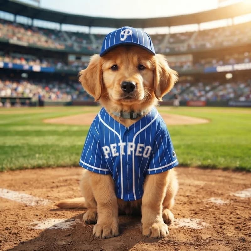 Baseball Pet Portrait