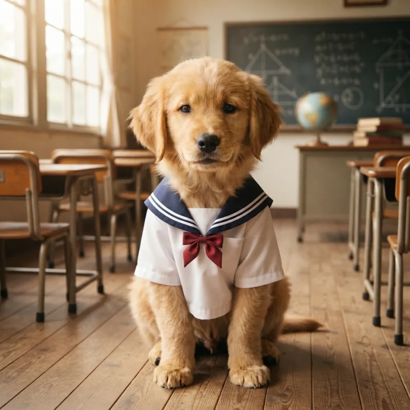 School Uniform Pet Portrait